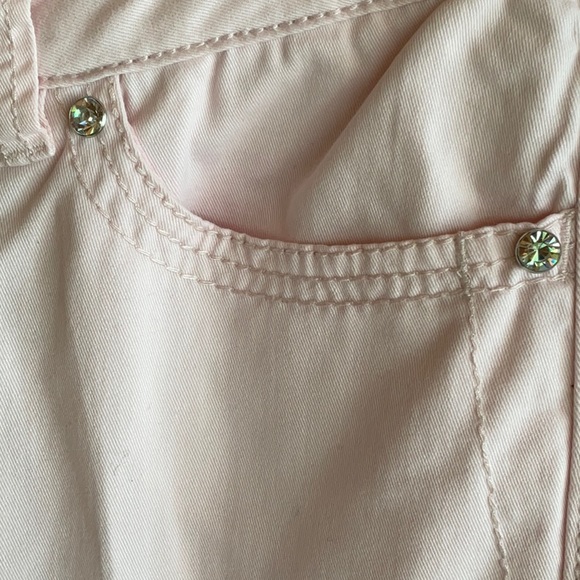 Ethyl jeans two capri size 8 colors pale pink and orange - Picture 8 of 12